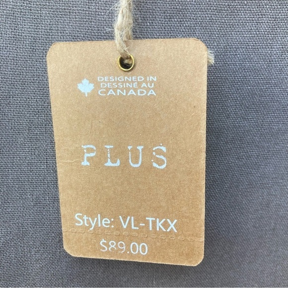 DKR Sz 1X Linen Blend Raw Seams Scoop Neck Long  Line Sleeveless Top Blouse NEW - Picture 4 of 7